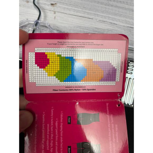 SlimMe by MeMoi High Waisted Thigh Shaper Black Size Large NEW Shapewear - Picture 6 of 10